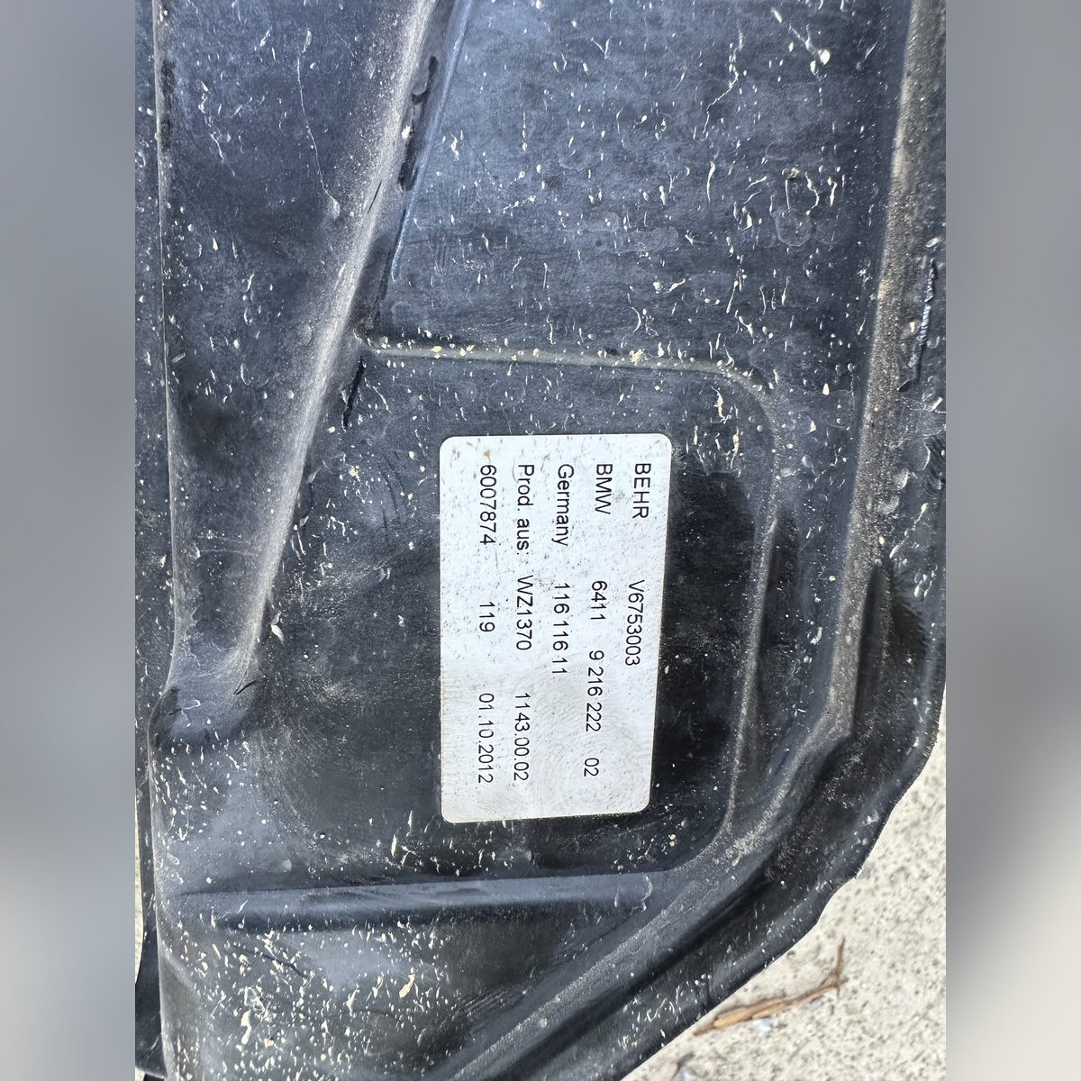 Carcasa / canal aer clima Behr BMW F10 6007874 – poza 2