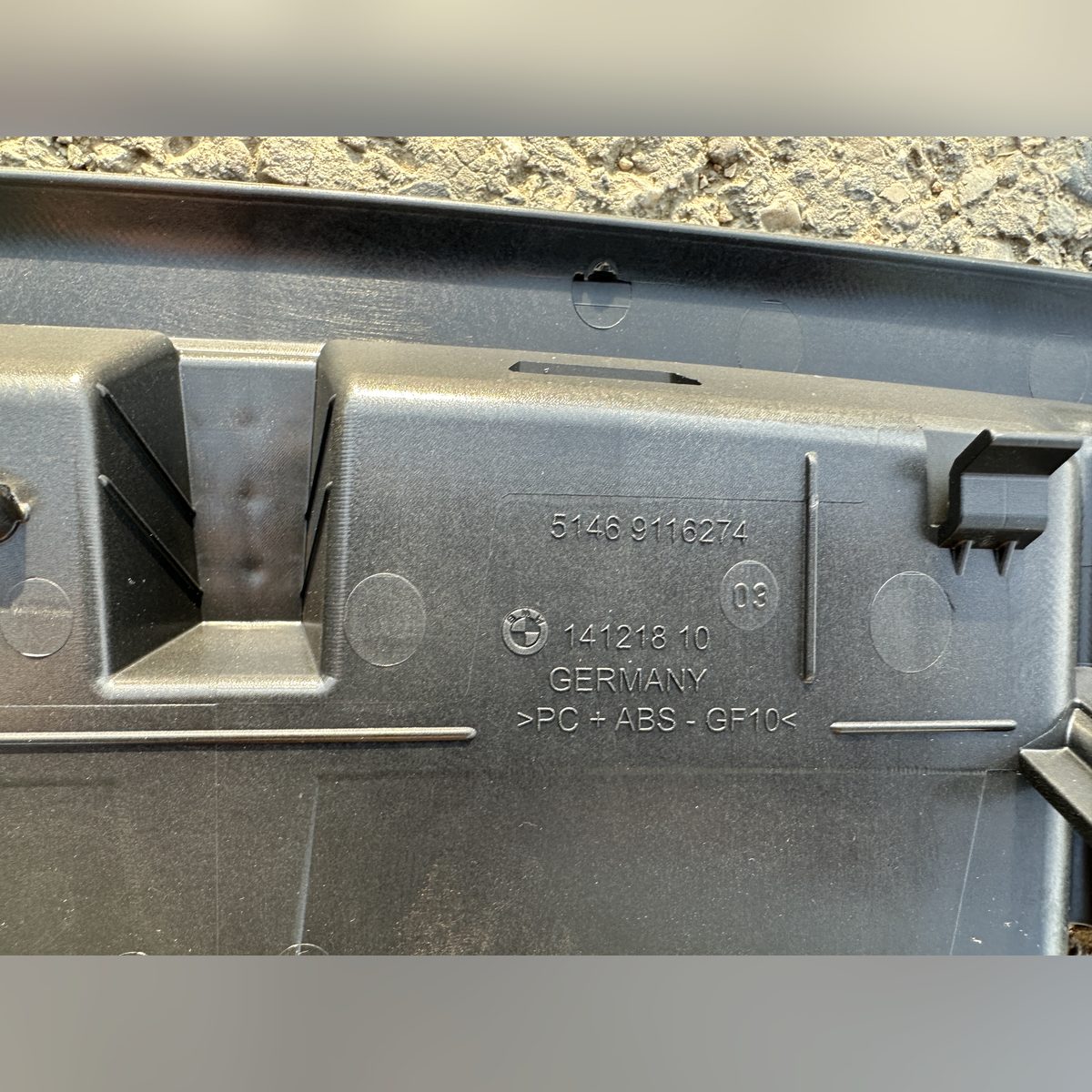 Grila ventilatie polita spate BMW F10 F11 51469116274 – poza 3