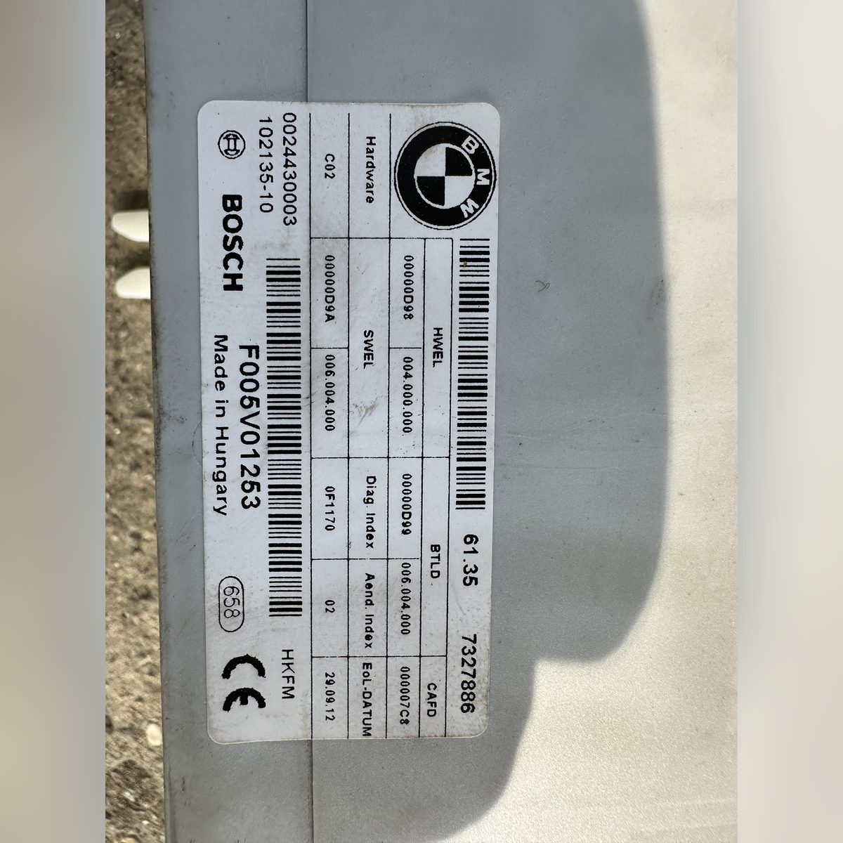 Modul portbagaj HKFM BMW F10 61357327886 – poza 2