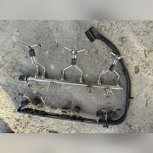 Rampa injectie cu conducte, senzor presiune si cablaj injectoare BMW F10 F07 F01 N55 535i xDrive 2013